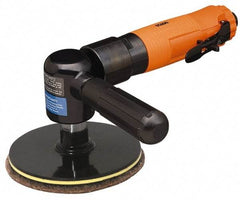 Cleco - 5" Pad Diam, 9,000 RPM, 0.6 hp, Handheld Pneumatic Buffer - 30 CFM, 5/8-11" Spindle Thread, 1/4" Inlet - All Tool & Supply