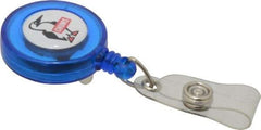 Chums - 36 Inch Long, Retractable ID Holder Strap - Blue, Clip On - All Tool & Supply