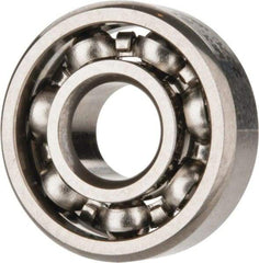 SKF - 3/16" Bore Diam, 1/2" OD, Open Deep Groove Radial Ball Bearing - 5/32" Wide, 1 Row, Round Bore, 110 Lb Static Capacity, 215 Lb Dynamic Capacity - All Tool & Supply