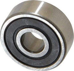 SKF - 1/4" Bore Diam, 3/4" OD, Double Seal Deep Groove Radial Ball Bearing - 9/32" Wide, 1 Row, Round Bore, 261 Lb Static Capacity, 632 Lb Dynamic Capacity - All Tool & Supply