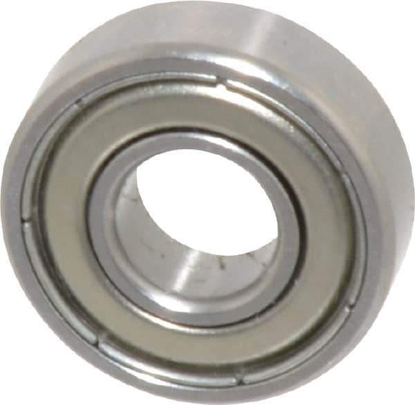 SKF - 1/4" Bore Diam, 5/8" OD, Double Shield Deep Groove Radial Ball Bearing - 0.196" Wide, 1 Row, Round Bore, 139 Lb Static Capacity, 332 Lb Dynamic Capacity - All Tool & Supply