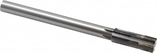 Made in USA - 0.8471 to 0.878" Diam, 3/4" Diam Shank, 2-5/8" Flute, Semi Finish Semi Ground Chucking Reamer - All Tool & Supply