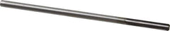 Made in USA - 1/4" Carbide-Tipped 4 Flute Chucking Reamer - Straight Flute, 1-1/2" Straight Shank, 1-1/2" Flute Length, 6" OAL - All Tool & Supply