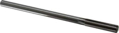 Made in USA - 1/2" Carbide-Tipped 6 Flute Chucking Reamer - Straight Flute, 2" Straight Shank, 2" Flute Length, 8" OAL - All Tool & Supply