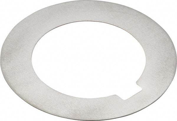 Made in USA - 0.078" Long x 3/16" Wide Notch, 0.01" Thick Internal Notched Washer - 301-304 Stainless Steel, 7/8" ID, 1-3/8" OD - All Tool & Supply