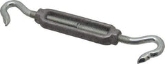 Made in USA - 112 Lb Load Limit, 5/16" Thread Diam, 2-9/16" Take Up, Aluminum Hook & Hook Turnbuckle - 3-7/16" Body Length, 7/32" Neck Length, 6-3/4" Closed Length - All Tool & Supply