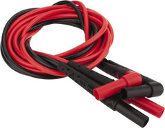 Fluke - Red/Black Electrical Test Equipment Leads - Use with Test Probes - All Tool & Supply