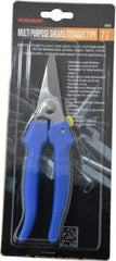 Value Collection - 3" LOC, 7-1/2" OAL Light Duty Shears - Ambidextrous, Plastic Straight Handle, For General Purpose Use - All Tool & Supply