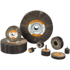 Standard Abrasives - 6 Inch Diameter, 40 Grit Aluminum Oxide Unmounted Flap Wheel - 1 Inch Hole, 2 Inch Wide, Coated, Coarse Grade, 6,200 Max RPM - All Tool & Supply