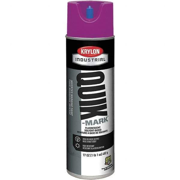 Krylon - 20 fl oz Purple Marking Paint - 50 to 60 Sq Ft Coverage, Solvent-Based Formula - All Tool & Supply