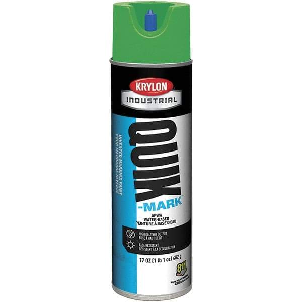 Krylon - 20 fl oz Green Marking Paint - 50 to 60 Sq Ft Coverage, Water-Based Formula - All Tool & Supply