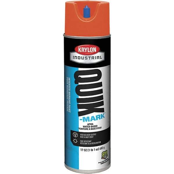 Krylon - 20 fl oz Orange Marking Paint - 50 to 60 Sq Ft Coverage, Water-Based Formula - All Tool & Supply