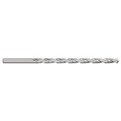 Titan USA - Extra Length Drill Bits; Drill Bit Size (Inch): 17/64 ; Drill Bit Size (Decimal Inch): 0.2656 ; Drill Point Angle: 118 ; Drill Bit Material: High Speed Steel ; Drill Bit Finish/Coating: Uncoated ; Overall Length (Inch): 12 - Exact Industrial Supply