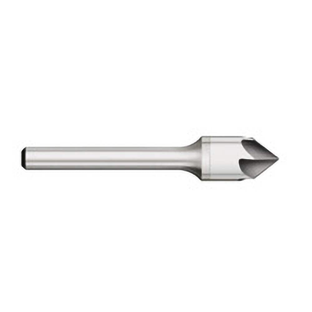 Titan USA - Countersinks; Head Diameter (Inch): 3/16 ; Head Diameter (Decimal Inch): 0.1875 ; Number of Flutes: 6 ; Included Angle: 82 ; Countersink Material: Solid Carbide ; Countersink Finish/Coating: Uncoated - Exact Industrial Supply