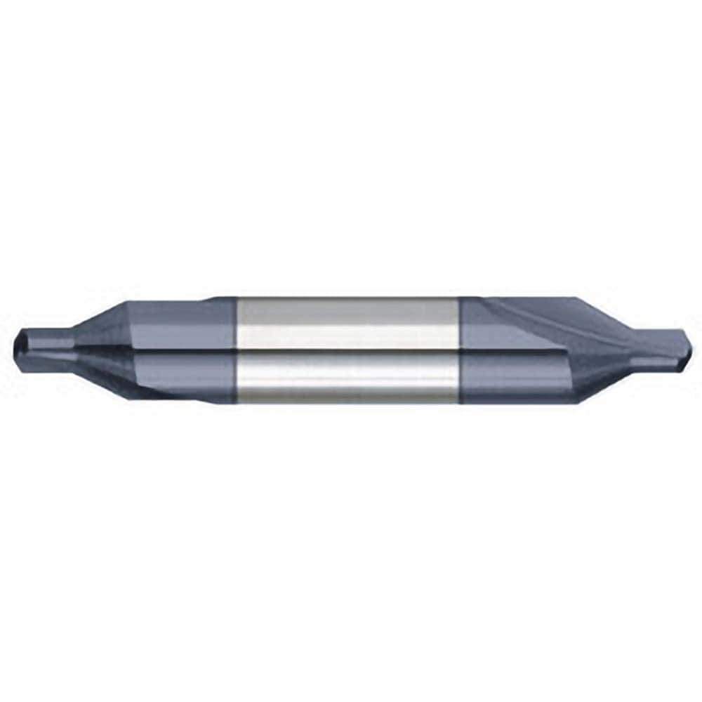 Titan USA - Combination Drill & Countersinks; Material: Solid Carbide ; Included Angle: 60 ; Trade Size: #4 ; Body Diameter (Inch): 5/16 ; Body Diameter (Decimal Inch): 5/16 ; Overall Length (Inch): 2-1/8 - Exact Industrial Supply