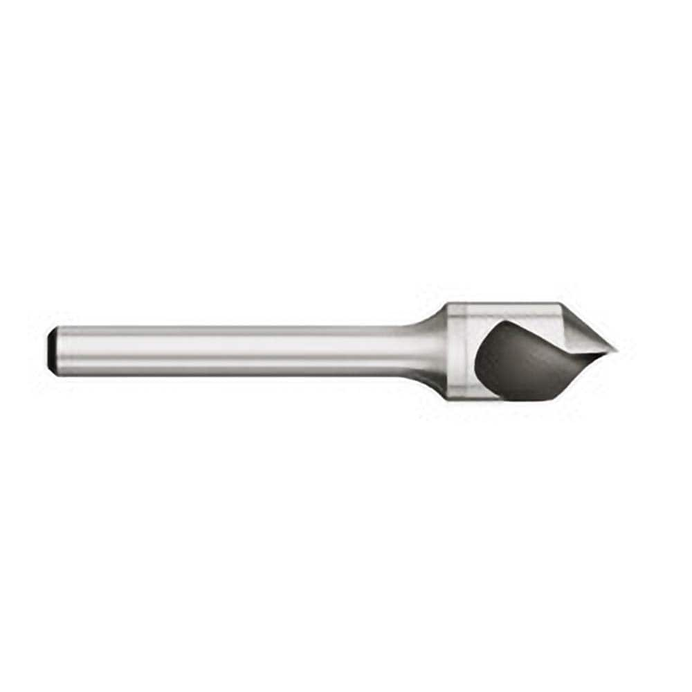 Titan USA - Countersinks; Head Diameter (Inch): 5/8 ; Head Diameter (Decimal Inch): 0.6250 ; Number of Flutes: 1 ; Included Angle: 100 ; Countersink Material: Solid Carbide ; Countersink Finish/Coating: Uncoated - Exact Industrial Supply