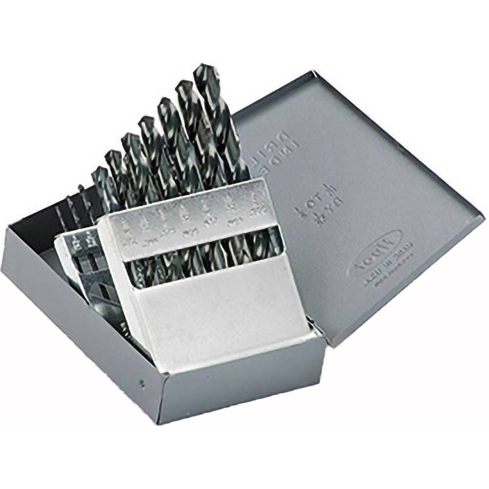 Titan USA - Drill Bit Sets; System of Measurement: Inch ; Drill Bit Material: High Speed Steel ; Drill Bit Set Type: Jobber Length Drill Bits ; Minimum Drill Bit Size (Decimal Inch): 0.0625 ; Minimum Drill Bit Size (Inch): 1/16 ; Maximum Drill Bit Size ( - Exact Industrial Supply