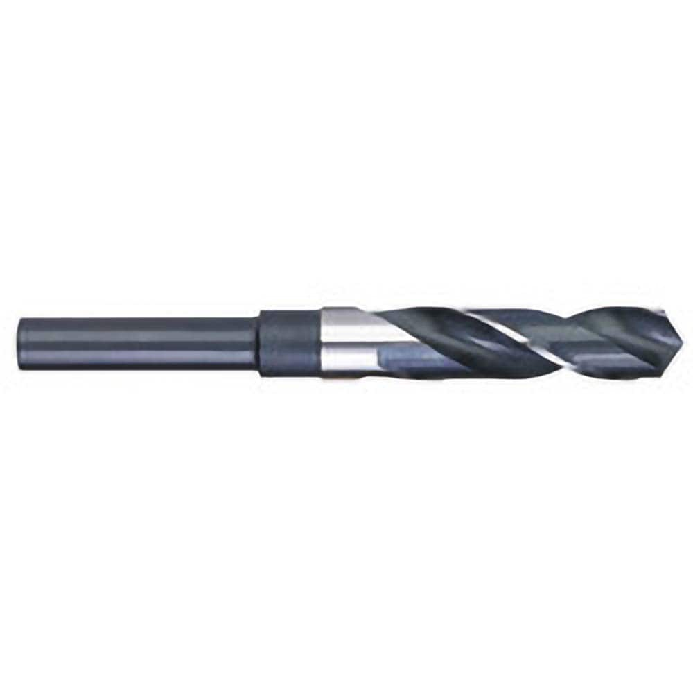 Titan USA - 37/64" 118° 1/2" Shank Uncoated High Speed Steel Silver & Deming Reduced Shank Drill Bit - Exact Industrial Supply