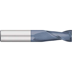 Titan USA - Square End Mills; Mill Diameter (Decimal Inch): 0.1094 ; Number of Flutes: 2 ; Length of Cut (Inch): 3/8 ; Length of Cut (Decimal Inch): 0.3750 ; Material: Solid Carbide ; Finish/Coating: AlTiN - Exact Industrial Supply