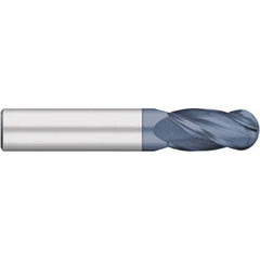 Titan USA - Ball End Mills; Mill Diameter (Inch): 3/16 ; Mill Diameter (Decimal Inch): 0.1875 ; Number of Flutes: 4 ; Length of Cut (Inch): 5/8 ; Length of Cut (Decimal Inch): 0.6250 ; Material: Solid Carbide - Exact Industrial Supply