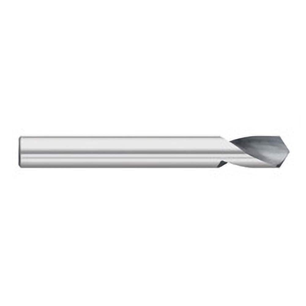 Titan USA - Spotting Drills; Body Diameter (Inch): 3/4 ; Body Diameter (Decimal Inch): 3/4 ; Drill Point Angle: 142 ; Spotting Drill Material: Solid Carbide ; Spotting Drill Finish/Coating: Uncoated ; Overall Length (Inch): 4 - Exact Industrial Supply