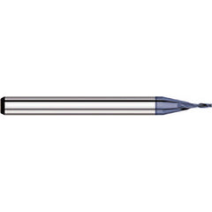 Titan USA - Square End Mills; Mill Diameter (Decimal Inch): 0.0340 ; Number of Flutes: 2 ; Length of Cut (mm): 2.60 ; Length of Cut (Decimal Inch): 0.1020 ; Material: Solid Carbide ; Finish/Coating: AlTiN - Exact Industrial Supply