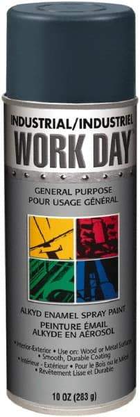 Krylon - Gray, Gloss, Enamel Spray Paint - 9 to 13 Sq Ft per Can, 10 oz Container, Use on Ceramics, Glass, Metal, Plaster, Wood - All Tool & Supply