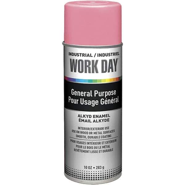 Krylon - Pink, Gloss, Enamel Spray Paint - 9 to 13 Sq Ft per Can, 10 oz Container, Use on Ceramics, Glass, Metal, Plaster, Wood - All Tool & Supply