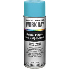 Krylon - Sky Blue, Gloss, Enamel Spray Paint - 9 to 13 Sq Ft per Can, 10 oz Container, Use on Ceramics, Glass, Metal, Plaster, Wood - All Tool & Supply