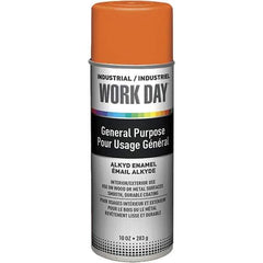 Krylon - Orange, Gloss, Enamel Spray Paint - 9 to 13 Sq Ft per Can, 10 oz Container, Use on Ceramics, Glass, Metal, Plaster, Wood - All Tool & Supply