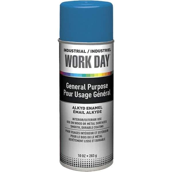 Krylon - True Blue, Gloss, Enamel Spray Paint - 9 to 13 Sq Ft per Can, 10 oz Container, Use on Ceramics, Glass, Metal, Plaster, Wood - All Tool & Supply