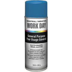 Krylon - True Blue, Gloss, Enamel Spray Paint - 9 to 13 Sq Ft per Can, 10 oz Container, Use on Ceramics, Glass, Metal, Plaster, Wood - All Tool & Supply