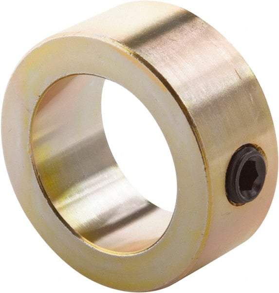 Climax Metal Products - 5/16" Bore, Steel, Set Screw Shaft Collar - 5/8" Outside Diam, 5/16" Wide - All Tool & Supply