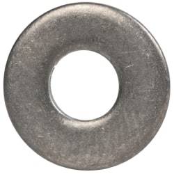 Made in USA - #8 Screw, Grade 300 Stainless Steel Standard Flat Washer - 0.188" ID x 0.438" OD, 0.065" Thick, Passivated Finish, Meets Military Specifications - All Tool & Supply