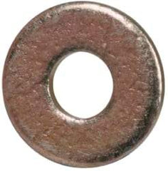 Made in USA - #0 Screw, Grade 1008/1010 Steel Standard Flat Washer - 0.078" ID x 0.188" OD, 0.02" Thick, Cadmium-Plated Finish, Meets Military Specifications - All Tool & Supply