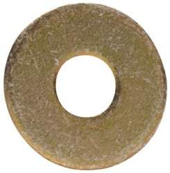 Made in USA - #4 Screw, Grade 1008/1010 Steel Standard Flat Washer - 1/8" ID x 3/8" OD, 0.03" Thick, Cadmium-Plated Finish, Meets Military Specifications - All Tool & Supply