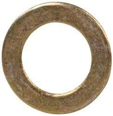 Made in USA - #6 Screw, Grade 1008/1010 Steel Standard Flat Washer - 0.156" ID x 1/4" OD, 0.015" Thick, Cadmium-Plated Finish, Meets Military Specifications - All Tool & Supply