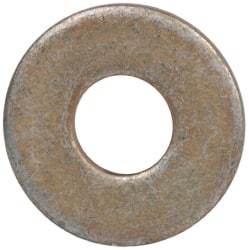 Made in USA - #6 Screw, Grade 1008/1010 Steel Standard Flat Washer - 0.156" ID x 3/8" OD, 0.042" Thick, Cadmium-Plated Finish, Meets Military Specifications - All Tool & Supply