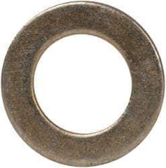 Made in USA - #10 Screw, Grade 1008/1010 Steel Standard Flat Washer - 0.219" ID x 0.365" OD, 0.03" Thick, Cadmium-Plated Finish, Meets Military Specifications - All Tool & Supply