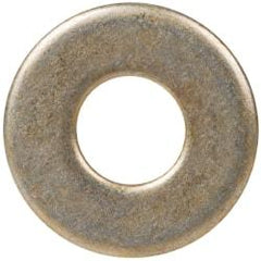 Made in USA - #10 Screw, Grade 1008/1010 Steel Standard Flat Washer - 0.219" ID x 1/2" OD, 0.048" Thick, Cadmium-Plated Finish, Meets Military Specifications - All Tool & Supply