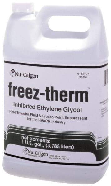 Nu-Calgon - 55 Gallon Heat-Transfer Antifreeze Fluid - Comes in Drum, Ethylene Glycol Composition - All Tool & Supply