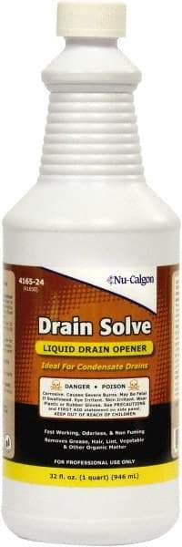 Nu-Calgon - 1 Qt Liquid Drain Cleaner - Unscented, Bottle - All Tool & Supply