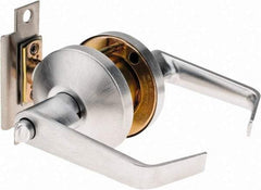 Falcon - Medium Duty Entry Lever Lockset - 2-3/4" Back Set, For Best/ Falcon I/C-Core Cylinder, Satin Chrome Finish - All Tool & Supply