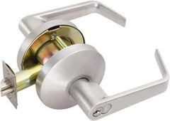 Falcon - Medium Duty Classroom Lever Lockset - 2-3/4" Back Set, For Best/ Falcon I/C-Core Cylinder, Satin Chrome Finish - All Tool & Supply