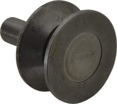 Osborn International - 2-1/2" Roller Diam x 1-5/16" Width, 3/4" Stud Diam x 1-3/4" Length, V Grooved Concentric Stud - Steel, 7/8" Thread Length, 3/4-16 Thread, 3-1/16" OAL, 1,100 Lb Dynamic Cap - All Tool & Supply