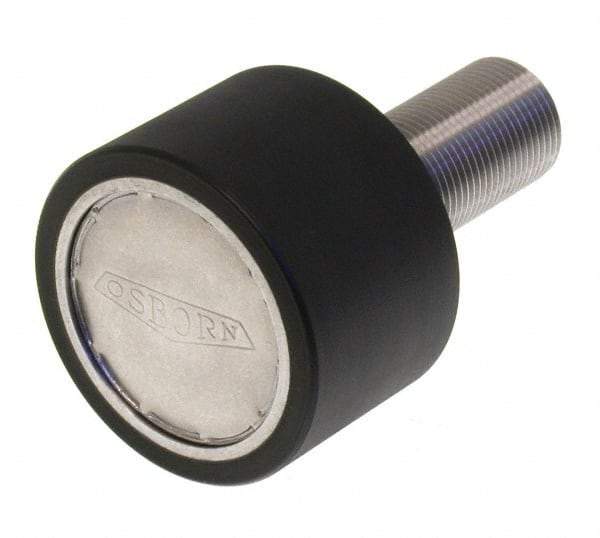 Osborn International - 2" Roller Diam x 1-11/16" Width, 7/8" Stud Diam x 2" Length, Plain Stud Load Runner - Urethane, 1-1/8" Thread Length, 7/8-14 Thread, 3-11/16" OAL, 340 Lb Dynamic Cap - All Tool & Supply