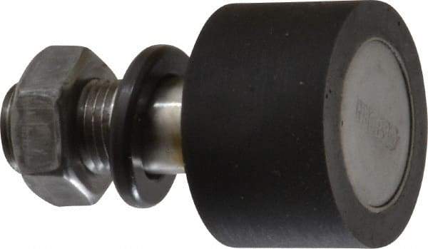 Osborn International - 1-1/4" Roller Diam x 0.843" Width, 1/2" Stud Diam x 1-1/4" Length, Plain Stud Load Runner - Urethane, 5/8" Thread Length, 1/2-20 Thread, 2.093" OAL, 110 Lb Dynamic Cap - All Tool & Supply