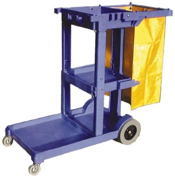 PRO-SOURCE - Polyethylene Janitor Cart - 20" Width - All Tool & Supply