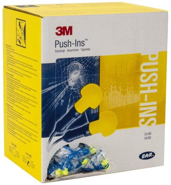 3M - Reusable, Corded, 28 dB Earplugs - Yellow, 500 Pairs - All Tool & Supply