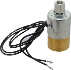 KIP - 1/4" Port, Direct Acting, Brass Solenoid Valve - Normally Open, 100 Max PSI, Buna-N Seal - All Tool & Supply